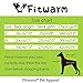 Fitwarm Gentle Formal Blue Dog Shirts for Pet Polo Clothes Apparel + Red Wedding Bow Tie, Medium