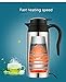 12V 750ml Stainless Steel Car Electric Heating Mug Drinking Cup Travel Kettle Water Boiler for Water Tea Coffee Milk