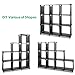 TomCare Cube Storage 9-Cube Closet Organizer Cube Organizer Storage Shelves Bookcase Bookshelf Clothes Cabinets Storage Cubes Bins Cubbies Shelving for Bedroom Living Room Office, Black