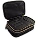 Lily England Makeup Bag, 21.5 x 14.5 x 8-cm - Black and Gold