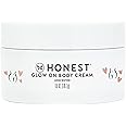 The Honest Company Honest Mama Glow On Body Cream | Hydrates, Firms, + Tightens Skin | Shea Butter, Avocado Oil, Vitamin E | 6 oz