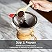 Amazing Pour Over Coffee Filter - Reusable Coffee Dripper Makes Brewing Tasty Coffee Easy - Fits Chemex and Hario V60 Perfectly + Most Mugs and Carafes Too - Pourover Coffeemaker Brews 1-4 10 oz Cups