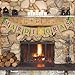 Rainlemon Jute Burlap Mardi Gras Banner March Party Mantel Fireplace Garland Decoration Supply