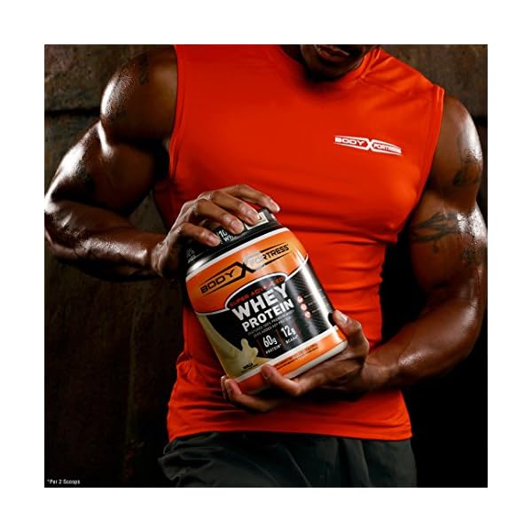 Body Fortress Whey Protein Powder, 60g Protein and 12g BCAA’s (per 2