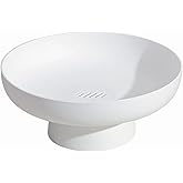 onefitow Fruit bowl Fruit Basket for Kitchen Countertop Storage Baskets Stand Organization, Decor Centerpiece for Kitchen Counter or Dining Room Tables, White