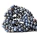 Qiwan 45PCS 8mm Natural Sunset dumortierite Gemstone Jewellery String, Round Loose Beads for DIY Jewelry Making, 1 String/15 Inches