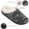 Womens-Comfort-Memory-Foam-Slippers-Plush-Lined-House-Shoes-Indoor-Outdoor-Anti-Skid-Rubber-Sole