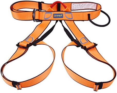 GLUST Outdoor Half-body Safety Belt Aerial Work Altitude Rock Mountaineering Climbing Harness Rappelling Safety Equipment - Orange