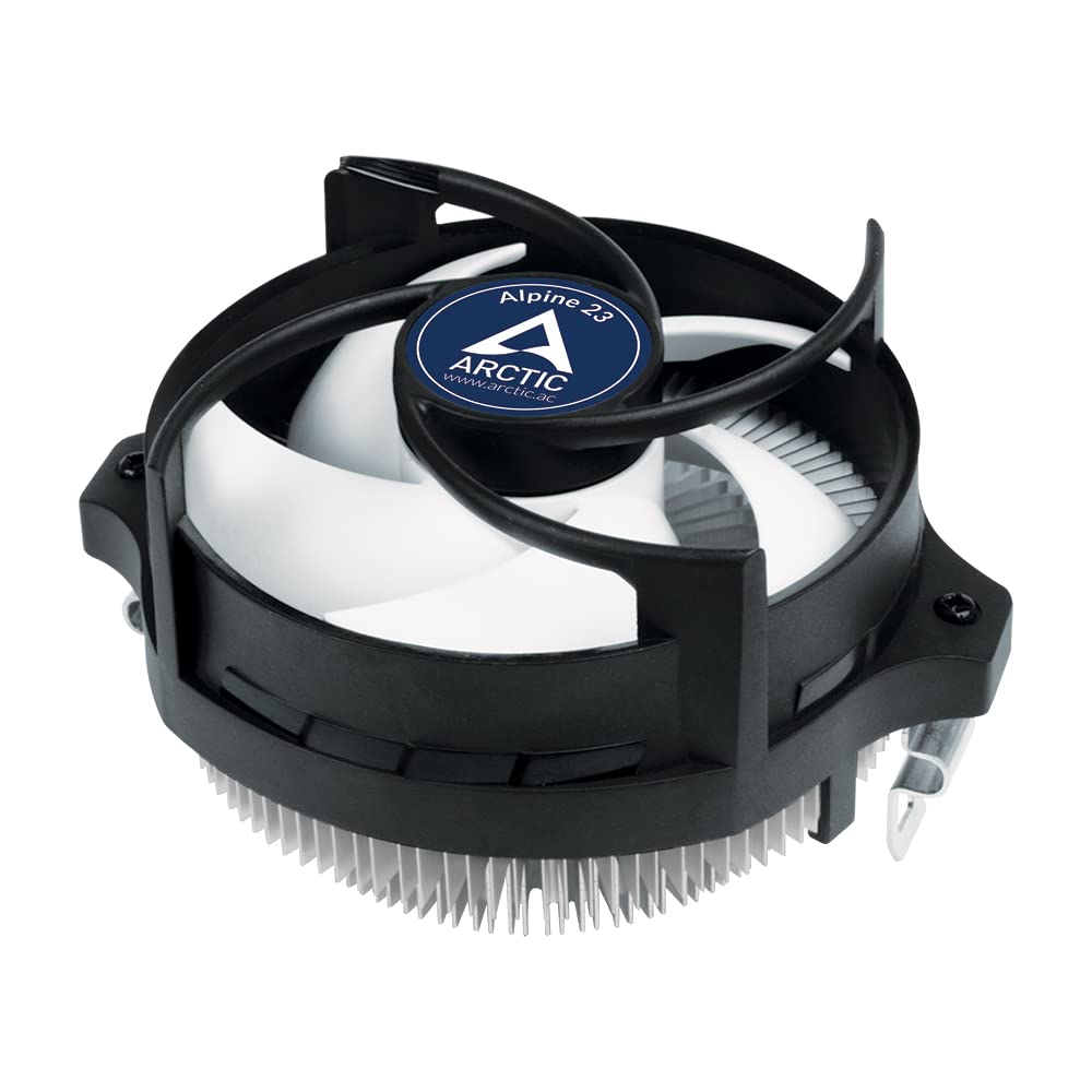 ARCTIC Alpine 23 - Compact AMD CPU Cooler for AM5 and AM4, Thermal compound MX-4 pre-applied, Computer, PC - Black