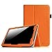 Fintie Premium PU Leather Cover for 10.1 Inch Tablet Inclu. iRULU eXpro X1s / X1 Plus 10.1, Dragon Touch A1 / A1X Plus 2016 Edition, ValuePad VP112 (Check Compatible List Below), Orange