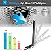 [2019 NEWEST]Carantee 3.0 USB WiFi Adapter 1200Mbps, Wireless Network WiFi Dongle for PC/Desktop/Laptop with 5dBi Dual Band Antenna, Support WinXP/7/8/10/vista, Mac10.4-10.14, Linux