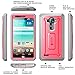 LG G4 Case, SUPCASE Full-Body Rugged Holster Case with Built-in Screen Protector for LG G4 2015 Release, Unicorn Beetle PRO Series - Retail Package (Pink/Gray)