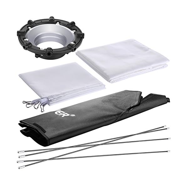 NEEWER 60 x 90cm rechteckiger Softbox-Diffusor für weiches Licht, kompatibel mit NEEWER S101-300W/400W/300W PRO/400W PRO… – Bild 3