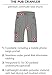 The Pub Crawler - Men's Loose-Fit Baggy Bike Shorts for Commuter or MTB Cycling (Large, Blue)