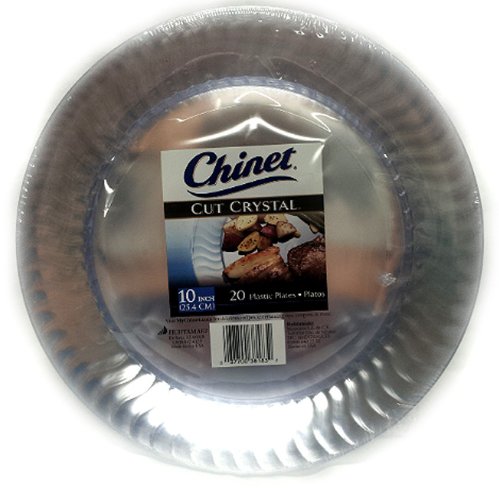 Chinet Crystal Clear Plastic Plates 10" - Image 2