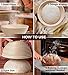 Round Bread Banneton Proofing Basket Kit Bowl Set of 2 Sourdough Natural Rattan Proofing Baskets 9 Inch with Dough Scraper Brotform Cloth Liner Basting Brush for Artisan & Home Bakers