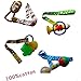 Xbes Adjustable Baby Bottle Clip Infant Toys Strap Belt Holders for Stroller (Pack of 6) Random Color