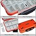 KEESHINE Waterproof Fishing Tackle Box, Storage Box, Plastic Fishing Lure Box, Removable Grid Storage Jewelry Organizer Making Kit for Fishing Lure/Hook Beads Earring Container Tool