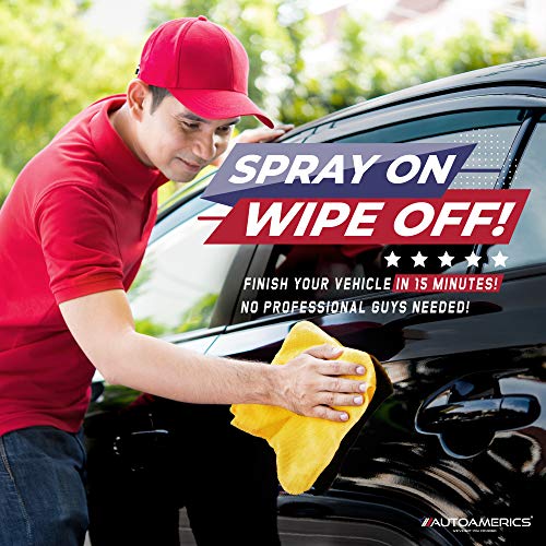 Autoamerics Hybrid Car Wax Sealant Spray - Most Advanced Quick Detailer Top Coat Polish and Sealer - with Liquid Carnauba for a Deep Hydrophobic Mirror Shine on All Surfaces - 16 Ounces Detailing Kit - Thumbnail 3