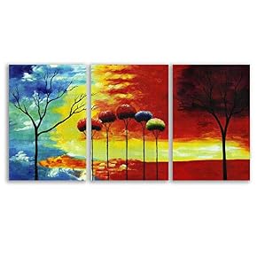 3 Panel Chromatic Painting Wall Bedroom Living House...