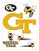 me & my BIG ideas laptopSTICKS Removable Laptop Stickers, Georgia Tech Yellow Jackets