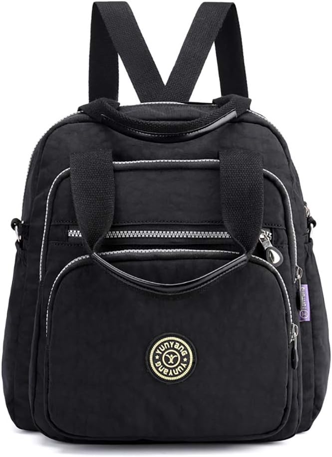 Mfeo 3 Uses Multi Pockets Womens Nylon CrossBody Shoulder Bag Tote Backpack