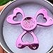 Fidget Spinner UCLL Lovely Heart Hand Spinning Toy EDC Focus Stress Reducer Toy Perfect for Girl (Purple Heart)