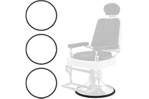 MoyRetty 3Pcs Salon Chair Rubber Base Ring, Salon Equipment Floor Protective Rubber Ring Gasket,Hydraulic Styling Chair Round Rubber Base