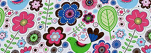 Bacati Crib Skirt, Botanical Pink