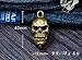 Brass Skull Retro Keychain Open Mouth Handmade Key Ring Creative Accessories (40 mm)