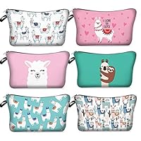 FANEO Animal Printing Cosmetic Bag Zipper Makeup Storage Toiletry Pouch Cosmetic Bags