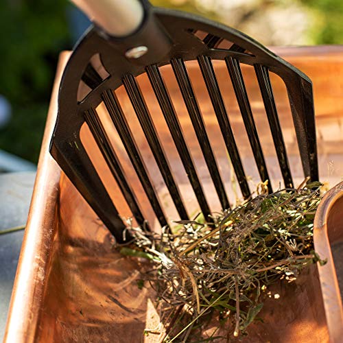 UPP 3-in-1 Hof- und Gartenschaufel | 3 Gartengeräte in Einem: Rechen, Schaufel, Sieb | Zur Pflege von Garten, Teich und… – Bild 8