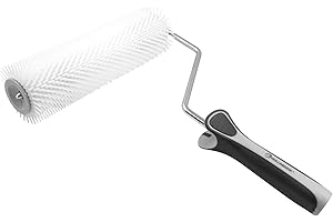 ROLLINGDOG 9 Inch Spike Roller-Epoxy Floor Spiked Roller for Self Leveling Concrete,Spiked Screeding Compound Roller for Cement Concrete Paint