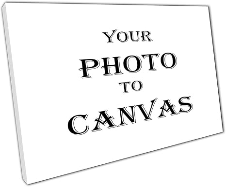 black and white personalised canvas