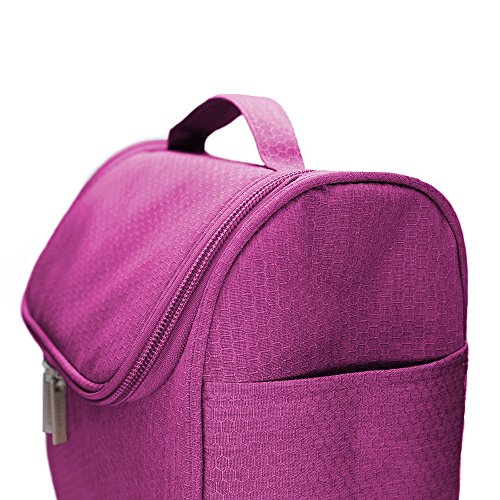 Toiletry Bag for Women, Airlab Hanging Large Travel Makeup bag/Cosmetic Bag with Handle and Hook, Travel Organizer for Men and Women,Pink 4 Toiletry Bag for Women, Airlab Hanging Large Travel Makeup bag/Cosmetic Bag with Handle and Hook, Travel Organizer for Men and Women,Pink