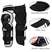 RIDBIKER 1 Pair of Motorcycle Knee Protector,Movable Knee Shin Guard PadsAdjustable Knee Cap Pads Protector Armor for Motorcycle Cycling Racing,Black