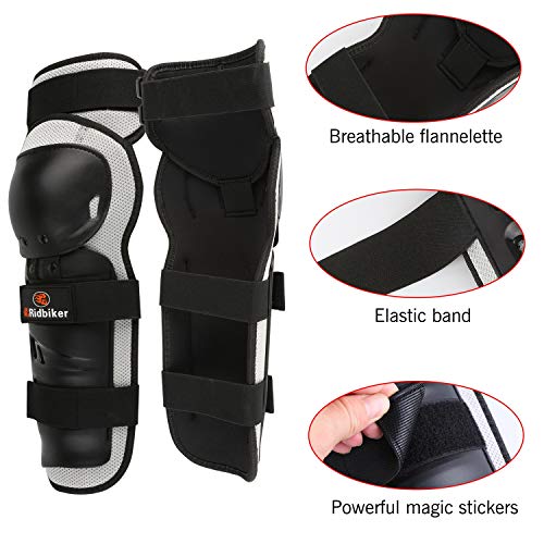 image for RIDBIKER 1 Pair of Motorcycle Knee Protector,Movable Knee Shin Guard P
