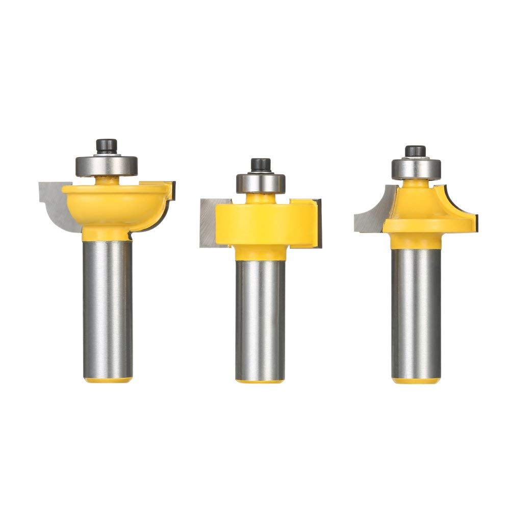 CSJCSJ Router Bits 3Pcs Glass Door Router bit Kitchen Doors