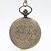 Ddjbdb Quartz Mens Pocket Watch 35CM Fob Chain for Mens with Box, I Love You Till The End of Time Silver