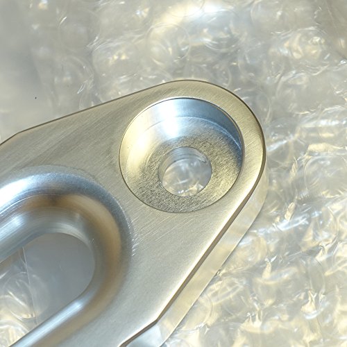 Ranger ATV Aluminum Hawse Fairlead for Synthetic Winch Rope Cable Lead Guide for 2000-3500 LBs ATV Winch 4 7/8" (124MM) Mount
