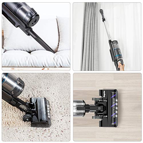 Cordless Vacuum Cleaner, Bagotte 17KPa Powerful Suction Stick Vacuum
