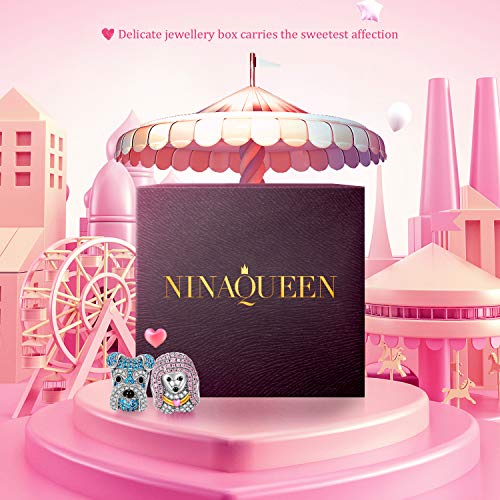 NINAQUEEN 925 Sterling Silver Animal Elephant Enamel Bead Charms for Pandöra Bracelets Valentines Day Anniversary Birthday Gift for Kids Women Wife Girlfriend Girls Niece Sisters Daughter - Thumbnail 3