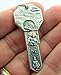 RA Silver Tone Saint Christopher Key to Heaven Medal, 2 Inch