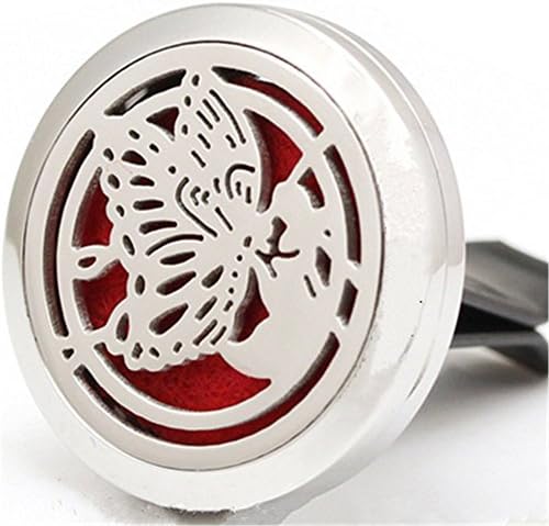 Aromatherapy Car Air Freshener Diffuser with 5 ML Eucalyptus Essential Oil (Butterfly)