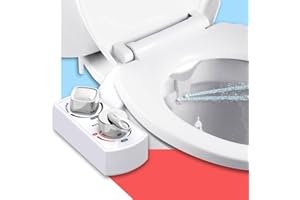 IN MY BATHROOM BUTT BUDDY Spa - Bidet Toilet Seat Attachment & Fresh Water Sprayer (Cool & Warm Temperature Control | Easy Setup, Universal Fit, Non-Electric | Dual-Nozzle Cleaning, Adjustable Pressure, Female Wash)