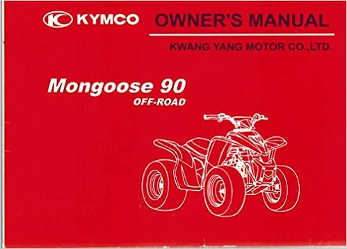 Kymco Mongoose 90 Off Road Owner S Manual Kwang Yang Motor Co Ltd Amazon Com Books