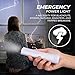 Westek LED Emergency Lights for Home Power Failure, 2 Pack - 3 Function Power Failure Light, Rechargeable Flashlight and Night Light - Must-Have for Snow Storms and Blackouts - NL-PWFL