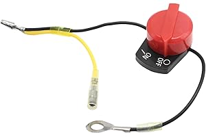 Zreneyfex Red ON Off Engine Stop Switch, Power Equipment Small Engine on Off Stop Switch Replacement for Honda Gx110 Gx120 Gx