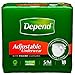 Depend Adjustable Underwear, Small/Medium, 18-Count Packages (Pack of 4)