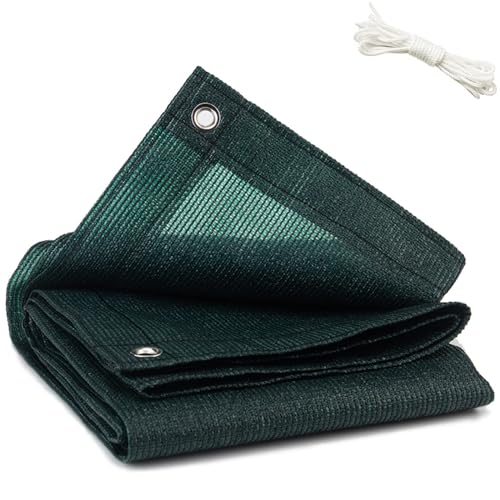 TERRIFI Green Shade Cloth 2 x 3 M - 90% UV-Blocking Sun Shade Net with Grommets, Ideal for Greenhouse, Patio, Lawn, Outdoor Plant Cover, Protects Flowers and Vegetation